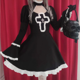 【即納】Dark in Love / Gothic lolita cross doll dress［DW638］【在庫限り】