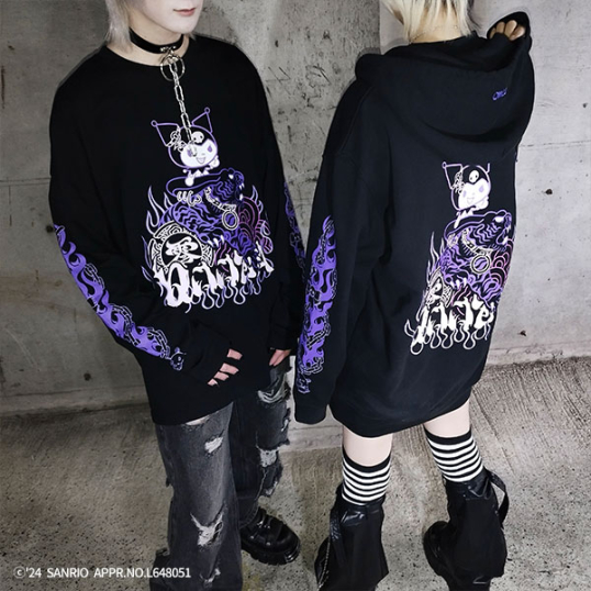 QOOZA×Kuromi×東京13零式 / クロミトリプルコラボ ZIP HOODIE（Q0044 