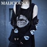 【即納】MALICIOUS.X /  Sanpaku eyes tank top［BK］（MAL012）