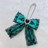 【予約】ののりぼん / デビルリボン バッグチャーム ［グリーン］