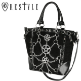 【即納】RESTYLE / CHAINED PENTAGRAM TOTE BAG ハンドバッグ（850056）