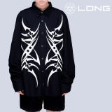 【セール】【即納】LONG CLOTHING / Tribal Buttoned Shirt (B) - Unisex （LONG004）【在庫限り】