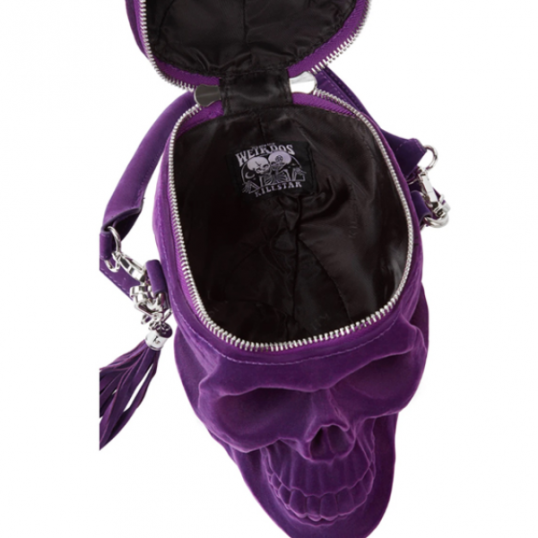 KILLSTAR / Grave Digger Skull Handbag [PLUM] バッグ (KSRA001789 