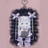 【即納】ののりぼん / メイド風チェキケース［ブラック×紫］（NON017）