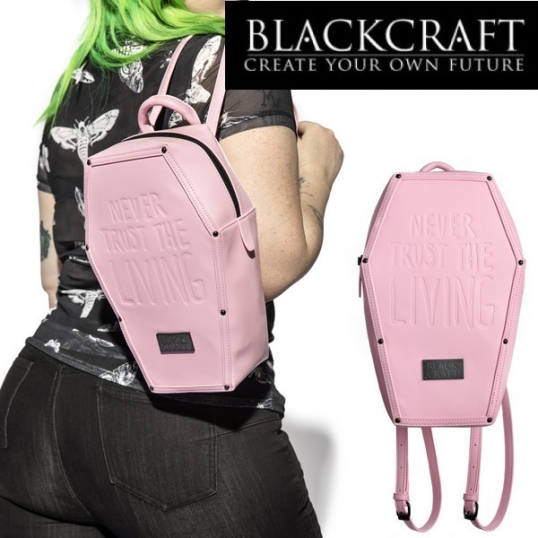 BLACKCRAFT ブラッククラフト Never Trust - Pink Coffin Backpack ...