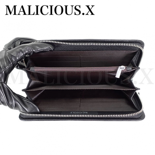 MALICIOUS.X / Eye long wallet［B type］Green×Violet（MAL050） - QOOZA