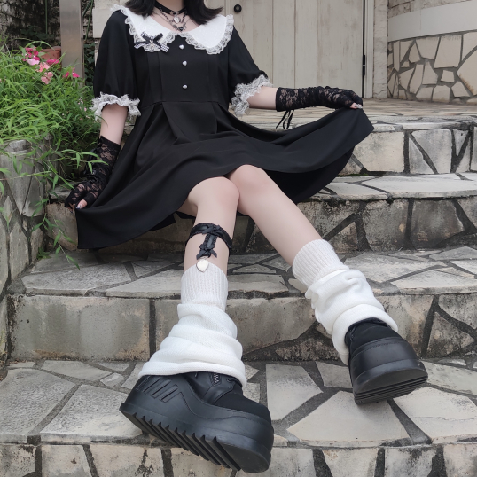 Gothic lolita lace-trim rabbit ear dress DW531 – Gothlolibeauty