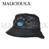 【即納】MALICIOUS.X / Eye bucket hat［Reptiles(D) / Blue］（MAL039）