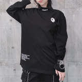 【即納】MISHKA / K.W MOCK-NECK L/S TEE［BLK］ロンT（MAW200074BLK）