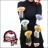 【即納】hellbent lab. / フサフサ目玉ちゃんブローチ