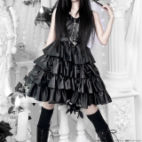 【即納】ONE PIECE × QOOZA / PERONA FAUX LEATHER DRESS（Q0036）
