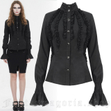 DevilFasion / NIMUE BLACK SHIRT シャツ（SHT10601）