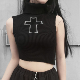 【即納】SELECT / ［Miub］ノースリーブタートルネック（MB011）