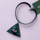【即納】MALICIOUS.X / EYE CHOKER (BK / LIGHT PINK × PURPLE) チョーカー（300804）