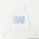 【セール】QOOZA × HELLO KITTY / KITTYコラボパーカー〔WHT〕