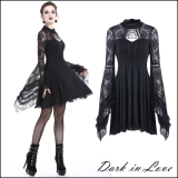 【セール】【即納】Dark in Love /  Elegant gothic lace-up lacey knitted［DW210］【在庫限り】