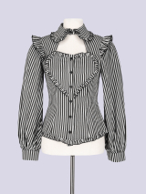 IMVAL / Heart Shirt［STRIPE］