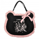 【セール】Dark in Love / Black pink adventures of little bear ear handbag [ABG004］