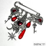 IMPACT / 祈りのピンブローチ（レッド）