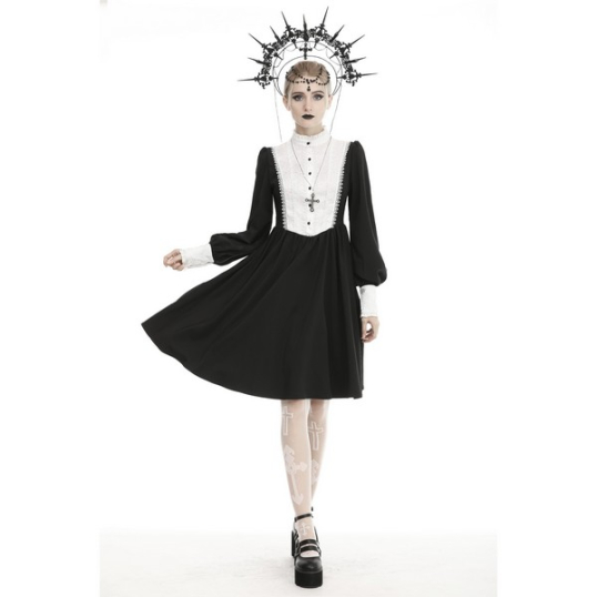 Dark in Love / Nun dolly button up dress［DW446］ - QOOZA