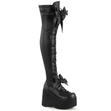 DEMONIA / KERA-303 Blk Stretch Vegan Leather［KERA303/BVL］厚底ブーツ