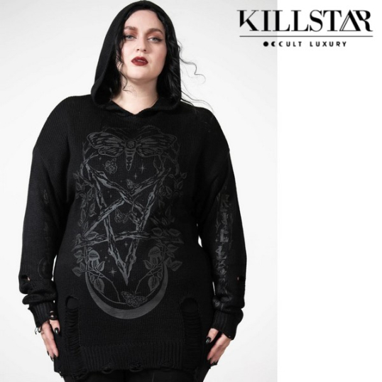 KILLSTAR / Hyperion Hooded Knit Sweater トップス（KSRA005169） - QOOZA