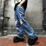MISHKA / K.W DAMAGED DENIM PANT パンツ（M61100907）