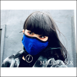 【即納】MALICIOUS.X / triangle eye Face mask［Gaze］Blue・Aタイプ（300821）【ラスト1点】