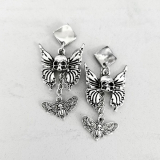 【即納】ARTRICK / 2Butterfly Skull Pierce ピアス（ART063）