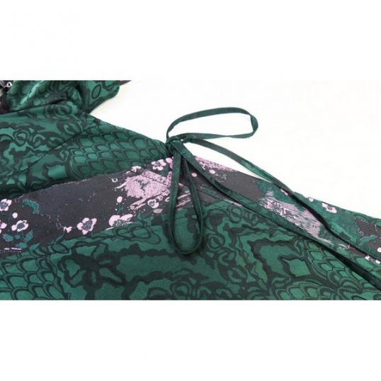BLOOD SUPPLY / ［Green snake］Kimono SET（BL0125） - QOOZA