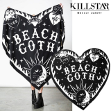 【セール】【即納】KILLSTAR / Beach Goth Heart Towel タオル（KSRA005343）