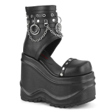 DEMONIA / WAVE-22 Blk Vegan Leather［WAVE22/BVL］厚底ブーツ