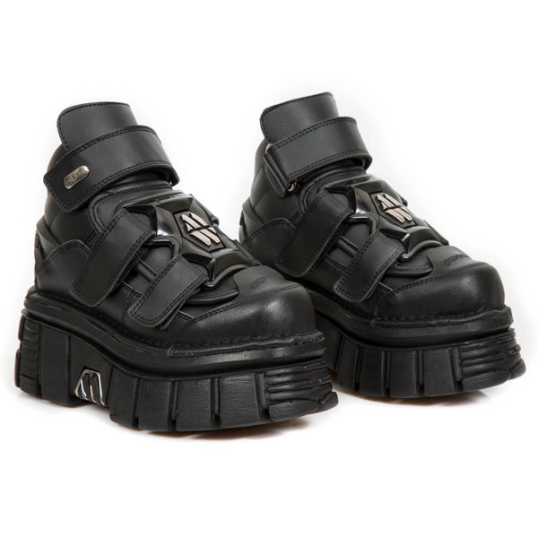NEW ROCK / ANKLE BOOT METALLIC M-285-V3 厚底シューズ（NR040） - QOOZA