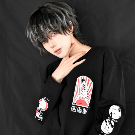 QOOZA × 丸尾末広コラボ / 少女椿「登場人物」L/S TEE - QOOZA QOOZA × 丸尾末広コラボ / 少女椿「登場人物」L/S TEE - QOOZA